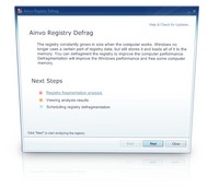 Ainvo Registry Defrag screenshot